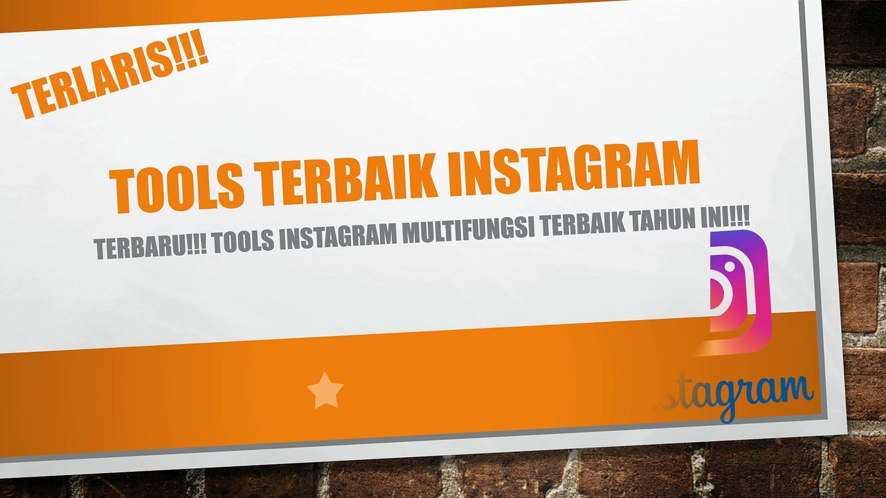 TOOLS TERBAIK INSTAGRAM