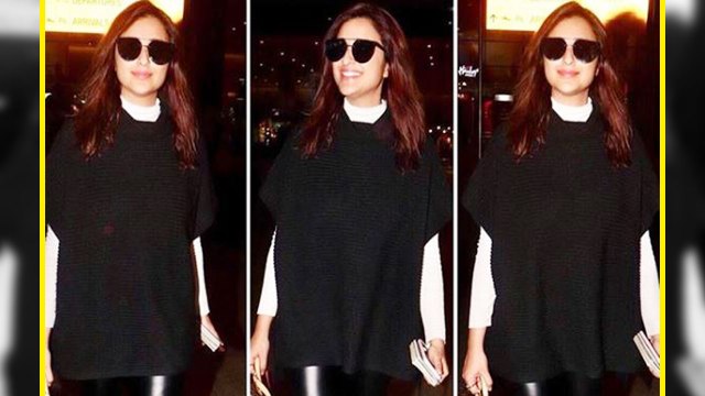 Parineeti Chopra looks stunning in Winter Casual look at Airport; Watch Video | Boldsky