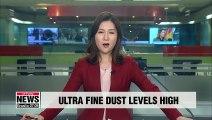 Fine dust levels high nationwide, dusty air expected to recover on Sunday
