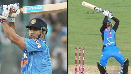 Big Bash League 2019 : Rashid Khan Plays MS Dhoni's Signature Helicopter Shot Perfectly | Oneindia