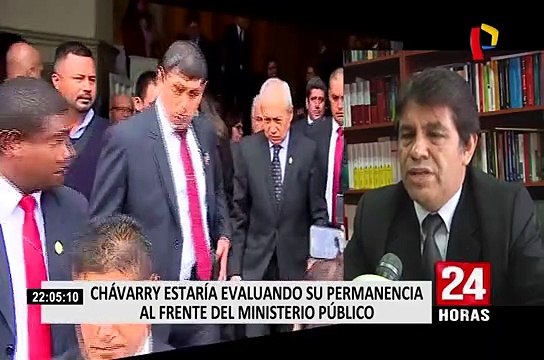 Chávarry no estaría obligado a renunciar a pesar del pedido de la Junta de Fiscales Supremos