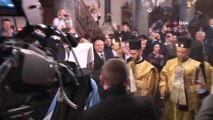 Ukrayna Devlet Başkanı Poroşenko, Fener Rum Patrikhanesi'nde düzenlenen törene katıldı