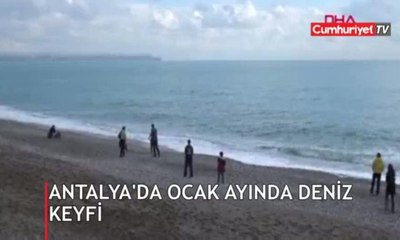Antalya'da ocak ayında deniz keyfi
