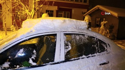 İmranlı beyaza büründü, kartpostallık görüntüler ortaya çıktı