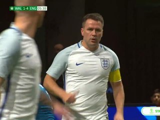 Owen scores as England thrash Wales