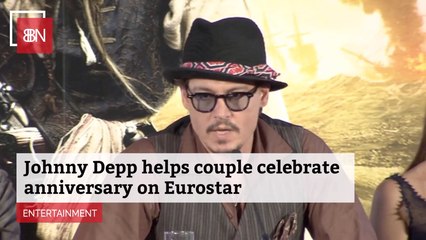 Johnny Depp Surprises A Family With A Great Anniversary Moment