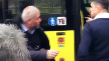 Otobüs Şoförünü İşte Böyle Darp Etti!