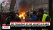 Gilets Jaunes - Péniche en feu sur la Seine, scooters en flamme boulevard Saint Germain : Regardez les images chocs à Paris