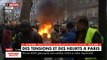 Gilets Jaunes - Péniche en feu sur la Seine, scooters en flamme boulevard Saint Germain : Regardez les images chocs à Paris