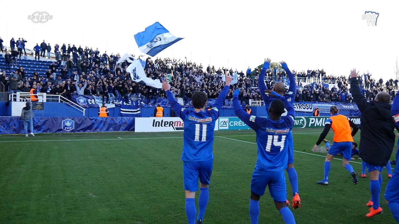 Bastia 2-2 Concarneau (5tab4) : la joie devant la tribune Est !
