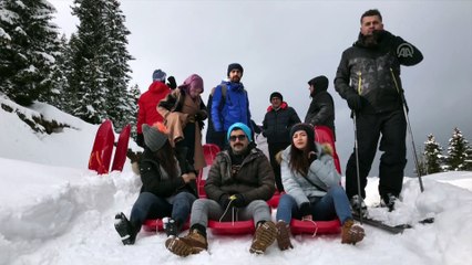 Yaylada orman içinde kızak keyfi - GİRESUN