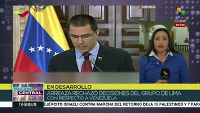 Venezuela rechaza declaraciones injerencistas del Grupo de Lima