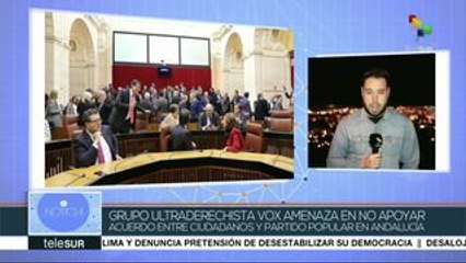 España: Vox amenaza con no apoyar acuerdo entre Ciudadanos y PP