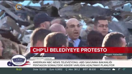 CHP'li belediyeye protesto