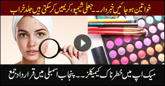 Resolution submitted in Punjab Assembly over use of hazardous chemicals in makeup
