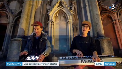 Reims : une cathédrale façon électro dans le clip du groupe TRAF