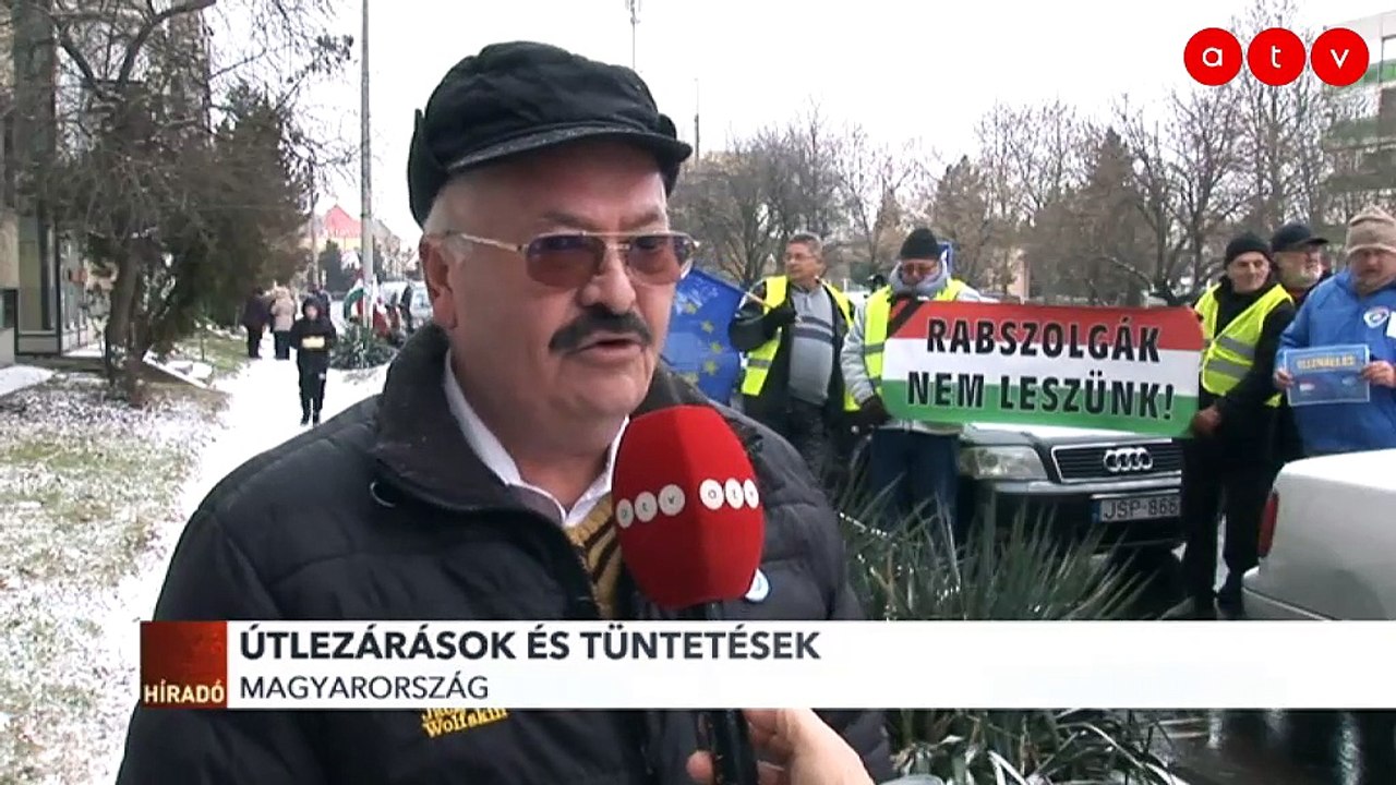 Útlezárásokkal és tüntetésekkel tiltakoztak országszerte a szakszervezetek