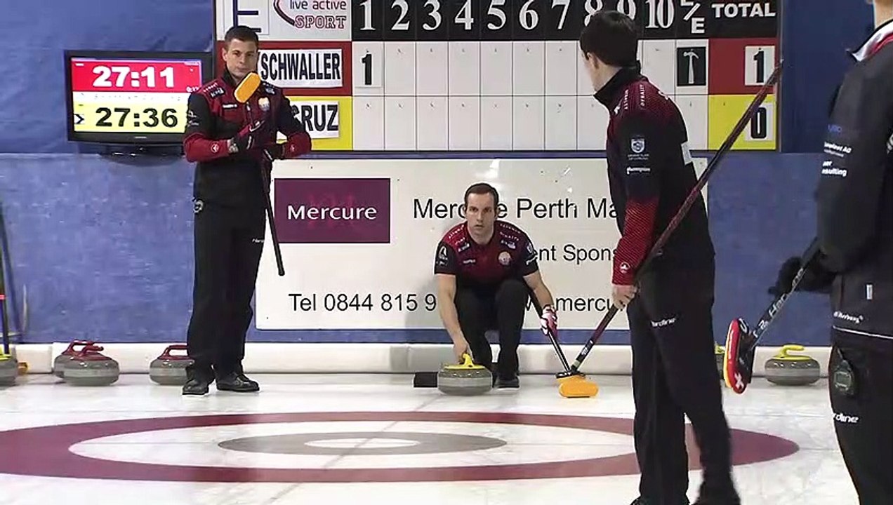 World Curling Tour, Mercure City of Perth Masters 2019, Schwaller (SUI) vs De Cruz (SUI)