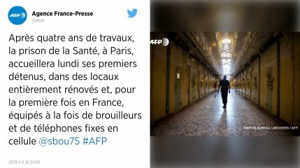 Paris. La prison de la Santé rouvre lundi, avec téléphones fixes et brouilleurs