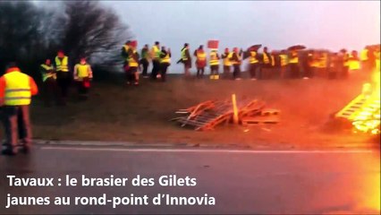 Tavaux : le brasier des Gilets jaunes au rond-point d'Innovia