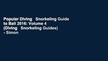 Popular Diving   Snorkeling Guide to Bali 2016: Volume 4 (Diving   Snorkeling Guides) - Simon