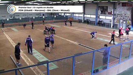 Premier tour, tir rapide en double, France Club Elite 1, J2 groupe Titre,  Fontaine contre Balaruc-les-Bains,  saison 2018/2019