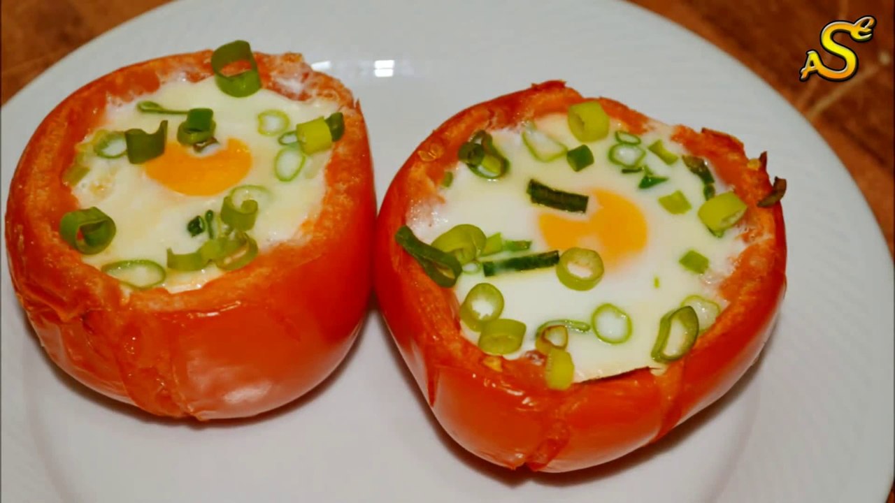Tomaten mit Eier Füllung