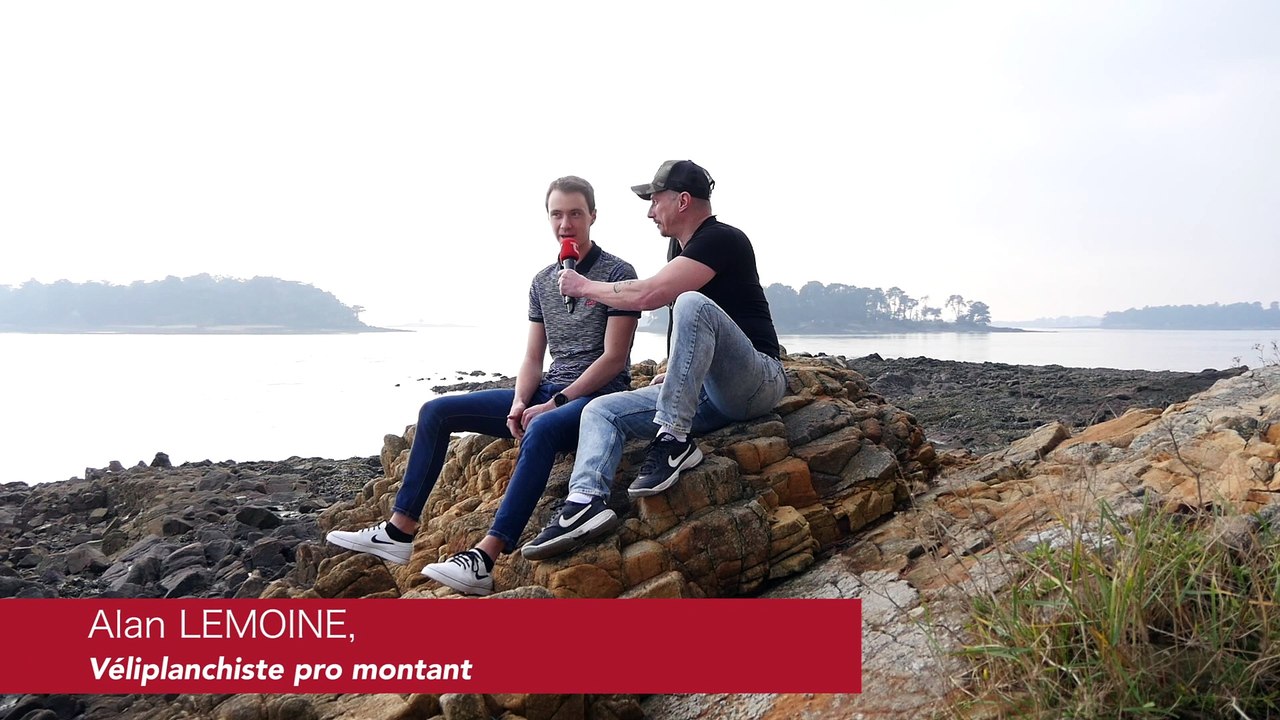 ALAN LEMOINE LE VELIPLANCHISTE LARMORIEN  PRET POUR LES J.O.