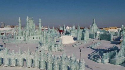 شاهد: روائع معمارية وعروض ثلاثة الأبعاد في مهرجان هاربين الثلجي في الصين