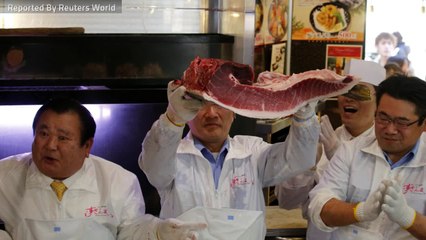 Tuna Sells For Record $3 Million In Auction At Tokyo's New Fish Market
