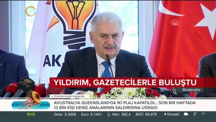 Yıldırım, gazetecilerle buluştu