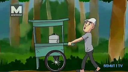 Kisah Penjual Bakso Pocong - Kartun Horor Lucu