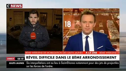 Gilets jaunes : Au lendemain de la mobilisation, réveil difficile à Paris avec notamment des carcasses de voitures carbonisées en pleine rue - Vidéo