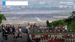 Extreme Low Landing At Taiwanese Airport