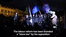 Hungary protesters march against labour reform