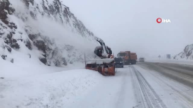 Akseki - Seydişehir Kara Yolunda Yoğun Kar Yağışı Devam Ediyor