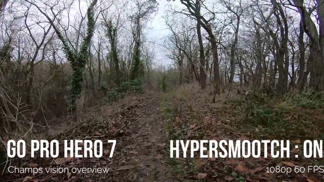Test stabilisation GoPro heros 7 en VTT