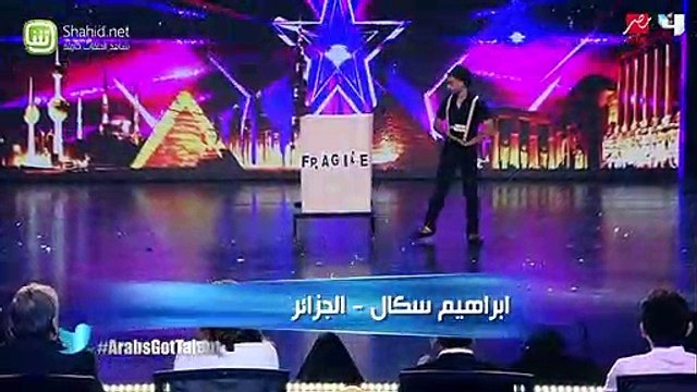 The Levitating Box on Arabs Got Talent - Magicians Got Talent
