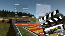 Tour de piste à Spa Francorchamps en Formule 1 88'sur Rfactor 2