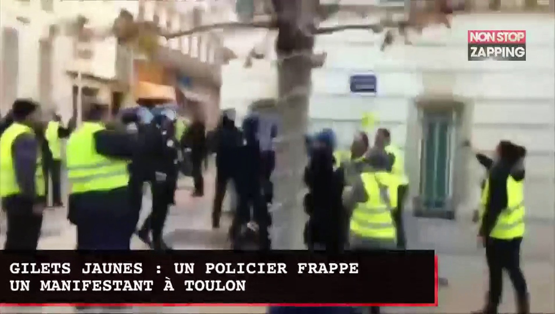 Gilets Jaunes Un Officier De Police Frappe Violemment Un Manifestant à Toulon Vidéo