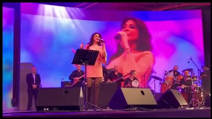 اليسا تتعرض للسقوط في حفل دبي