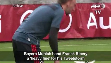 Bayern Munich hand Ribery "heavy fine" for Tweetstorm