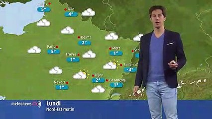 Le temps de ce lundi 7 janvier 2019 dans le Nord-Est
