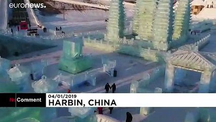 Fireworks light up the sky for China’s annual Ice and Snow Festival