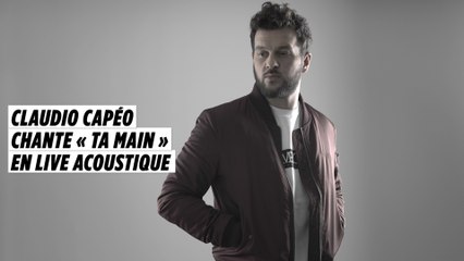 Claudio Capéo chante « Ta main » en live acoustique