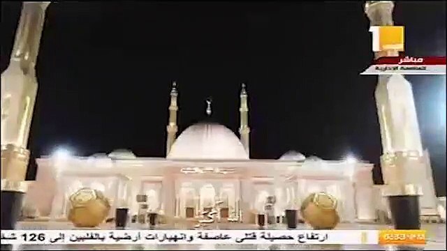 رفع أول أذان بمسجد الفتاح العليم بعد افتتاحه رسميا