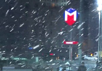 Taksim'de Kar Yağışı