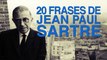 20 Frases de Jean Paul Sartre y la filosofía existencialista 