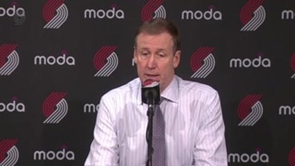 Stotts Answers Questions After Portland Beats Houston 110-101