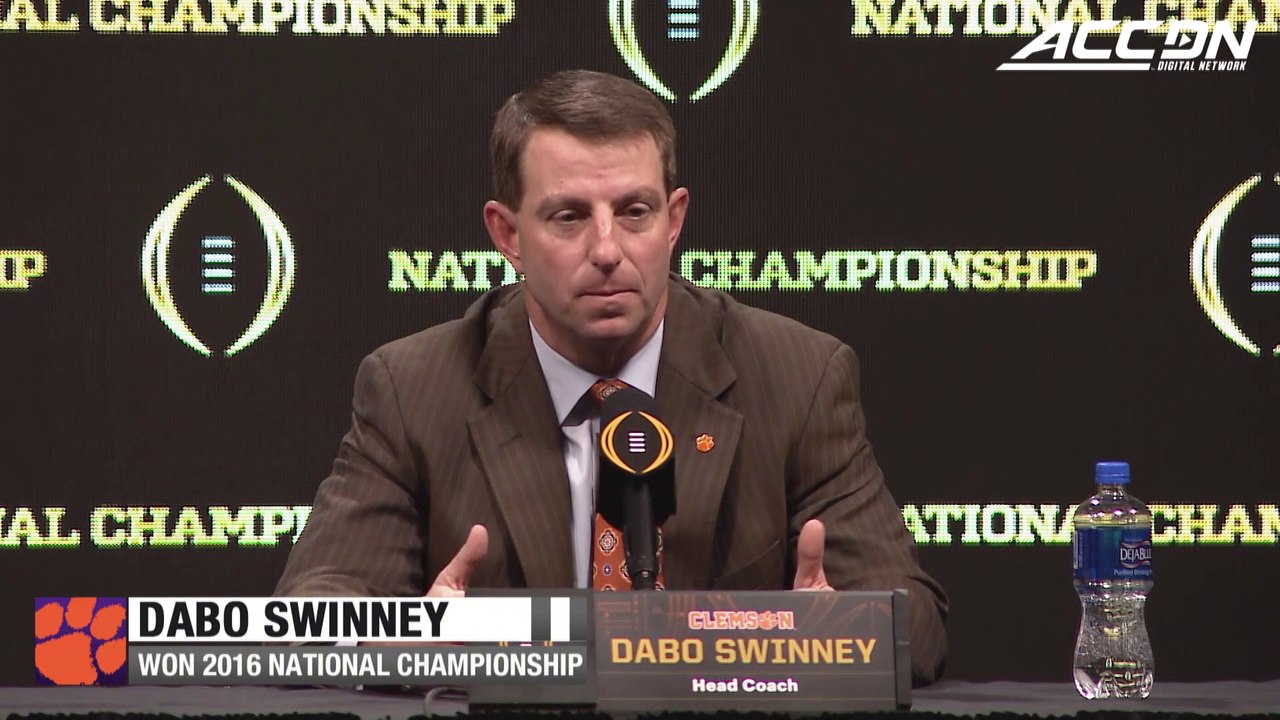 Clemson's Dabo Swinney "This Group Of Seniors Is Unlike Any Group I've Ever Been Around"